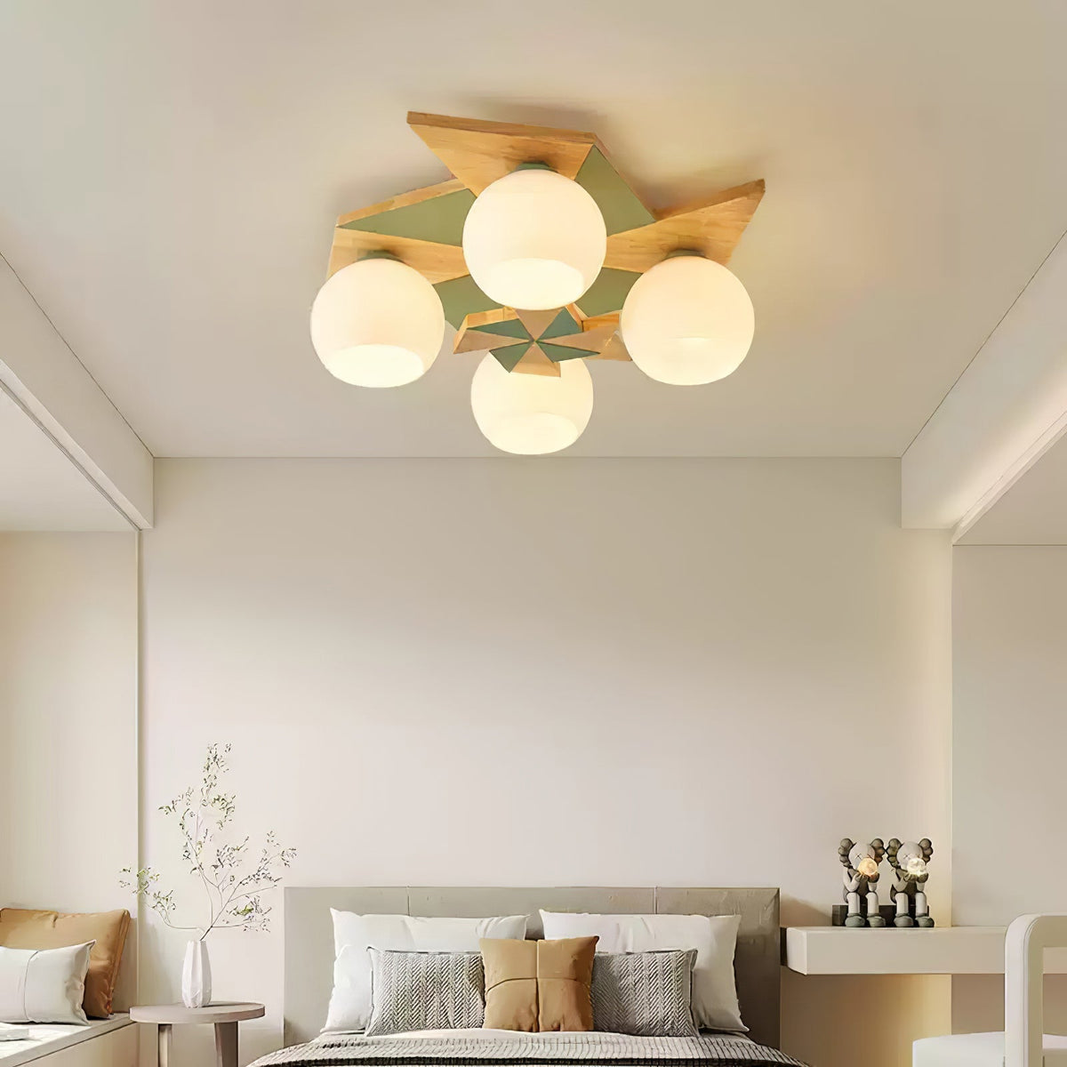 Ewooda Wooden Ceiling Lamp-Neutral Decor