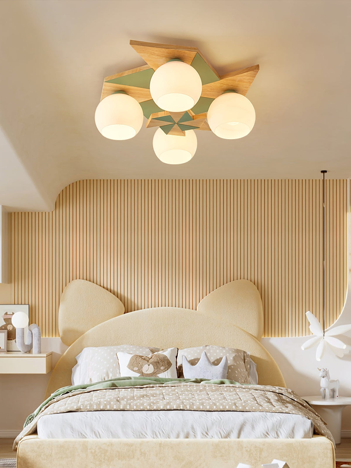 Ewooda Wooden Ceiling Lamp-Neutral Decor