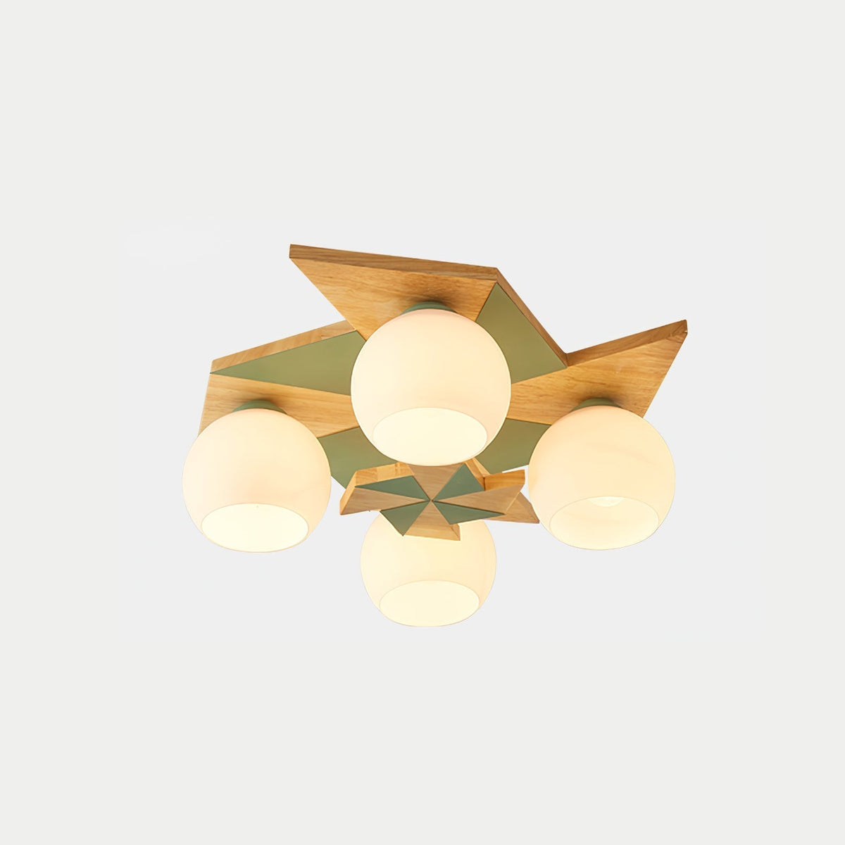 Ewooda Wooden Ceiling Lamp-Neutral Decor