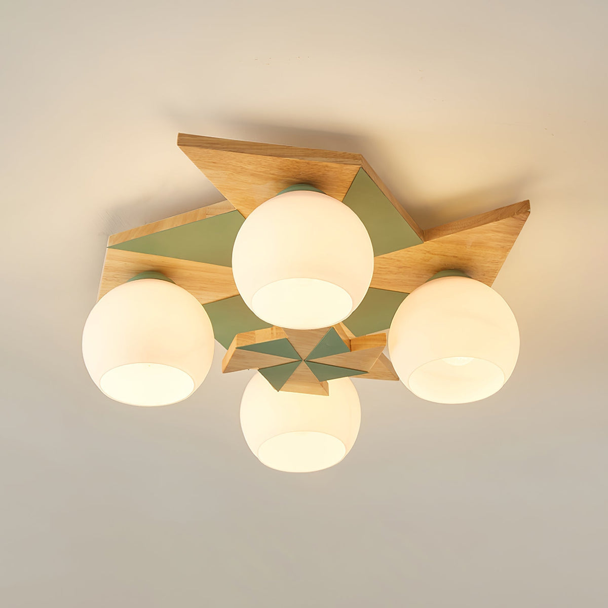 Ewooda Wooden Ceiling Lamp-Neutral Decor