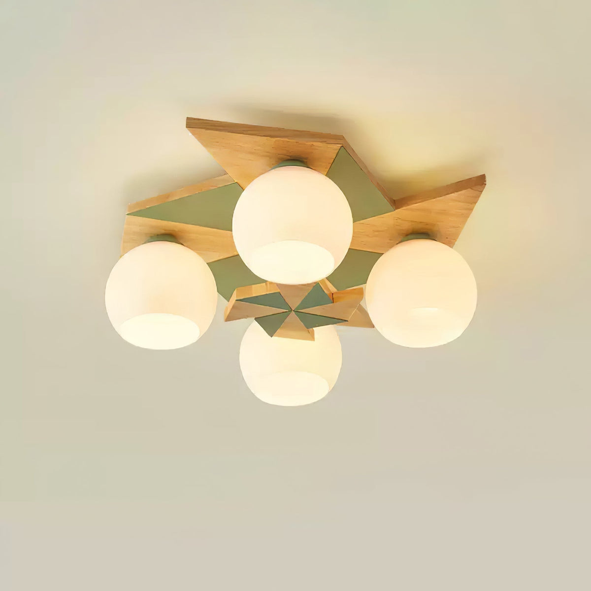 Ewooda Wooden Ceiling Lamp-Neutral Decor